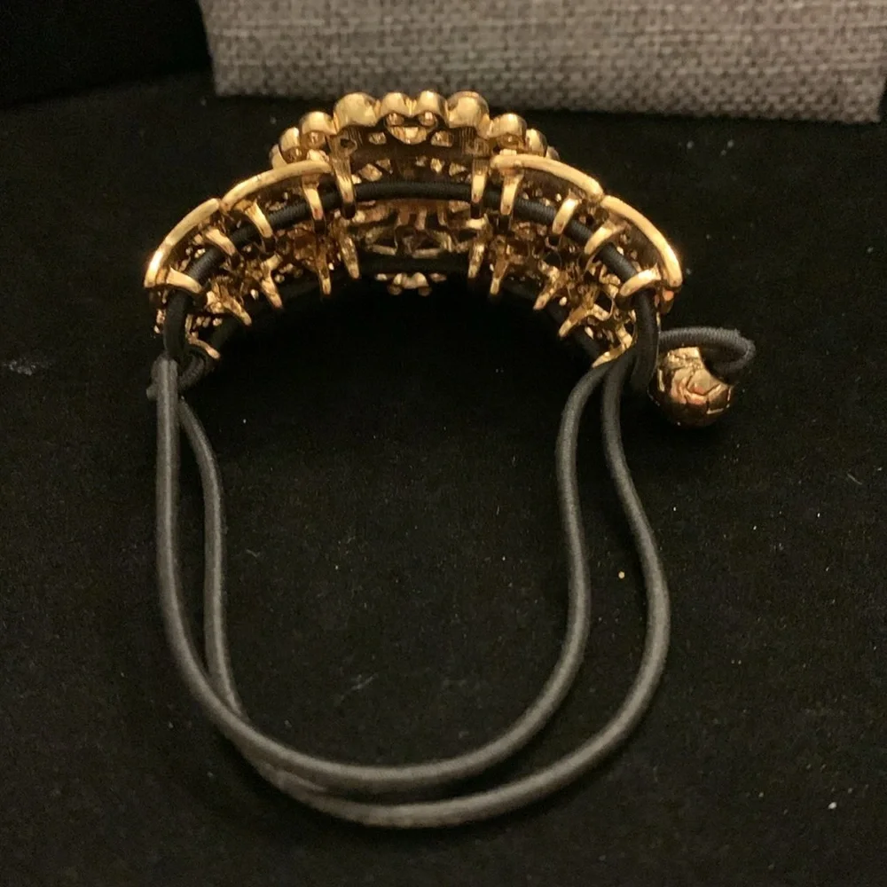 Three Beaded Hair Ties &‎ Barette